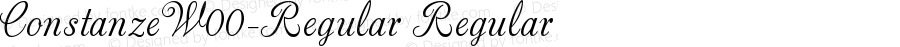 ConstanzeW00-Regular Regular Version 1.00