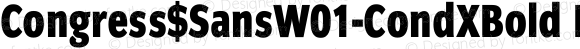 Congress$SansW01-CondXBold Regular