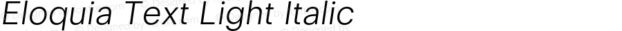 EloquiaText-LightItalic