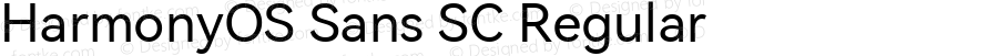 HarmonyOS Sans SC Regular 