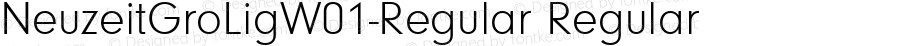 NeuzeitGroLigW01-Regular Regular Version 1.10
