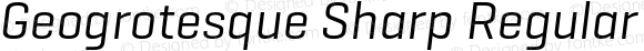 Geogrotesque Sharp Regular Italic