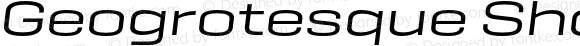 Geogrotesque Sharp Exp Regular Italic