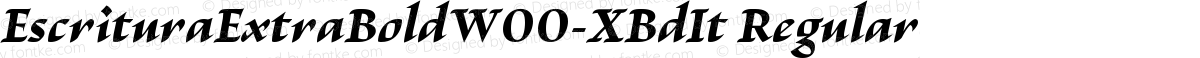 EscrituraExtraBoldW00-XBdIt Regular