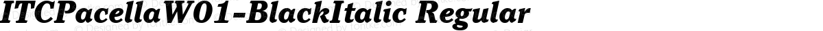 ITCPacellaW01-BlackItalic Regular