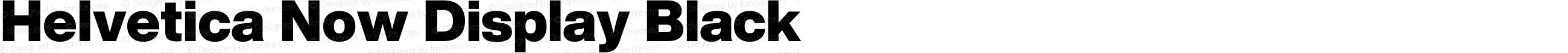Helvetica Now Display Black