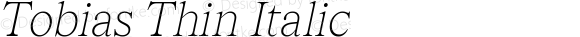 Tobias Thin Italic