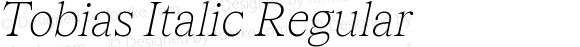 Tobias Italic Regular