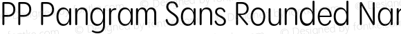 PP Pangram Sans Rounded Narrow Regular