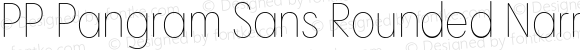 PP Pangram Sans Rounded Narrow Thin