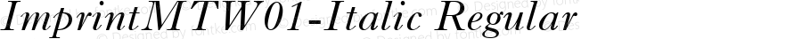 Imprint MT W01 Italic