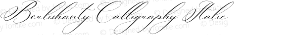Berlishanty Calligraphy Italic