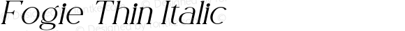 Fogie Thin Italic