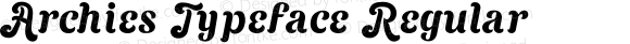 Archies Typeface Regular