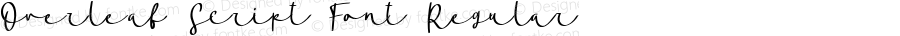 Overleaf Script Font Regular