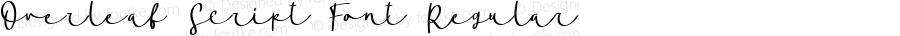 Overleaf Script Font Regular