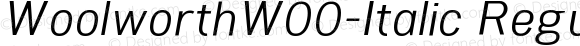 WoolworthW00-Italic Regular
