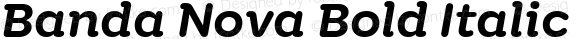 Banda Nova Bold Italic