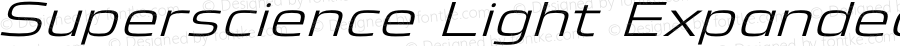 Superscience Light Expanded Italic