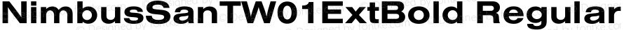 NimbusSanTW01ExtBold Regular Version 1.1