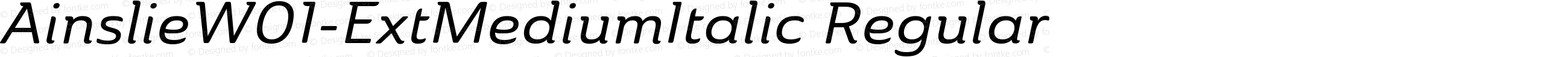 AinslieW01-ExtMediumItalic Regular