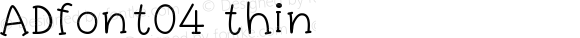 ADfont04 thin