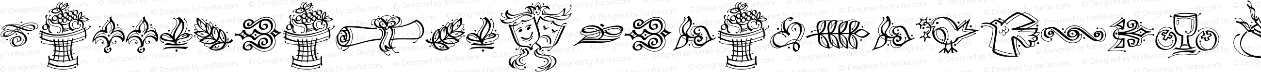 CalligraphicOrnamentsW95 Regular