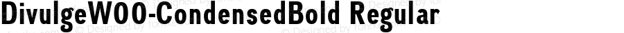 Divulge W00 Condensed Bold