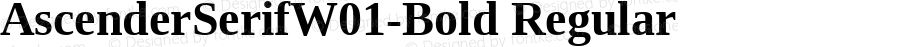 Ascender Serif W01 Bold