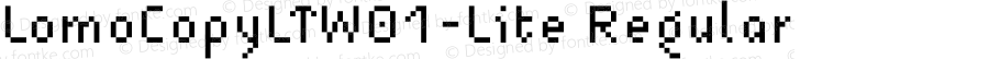 LomoCopyLTW01-Lite Regular Version 1.01
