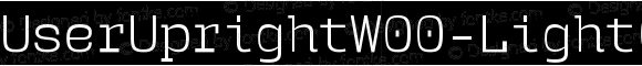 UserUprightW00-LightCameo Regular