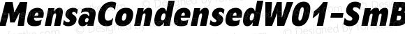 Mensa Condensed W01 Semibold It