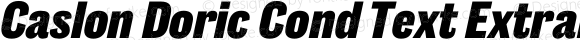 Caslon Doric Cond Text Extrabold Italic