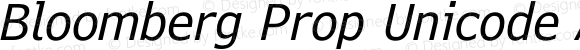 Bloomberg Prop Unicode A Italic
