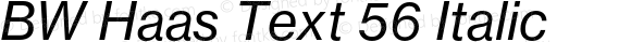 BWHaasText-56Italic