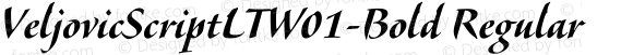 Veljovic Script LT W01 Bold