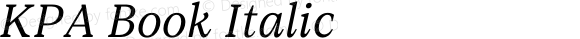 KPA Book Italic