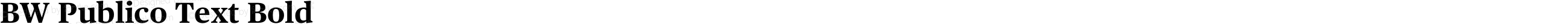 BW Publico Text Bold