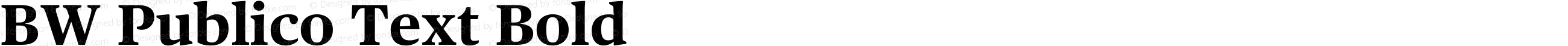 BW Publico Text Bold