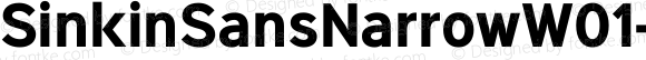 Sinkin Sans Narrow W01 700 Bd