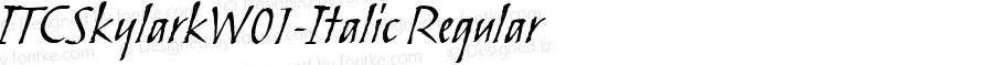 ITC Skylark W01 Italic