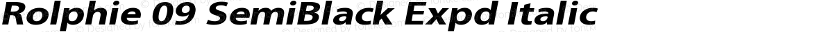Rolphie 09 SemiBlack Expd Italic