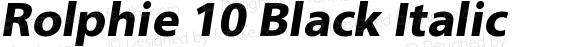Rolphie 10 Black Italic