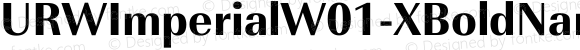 URWImperialW01-XBoldNarrow Regular
