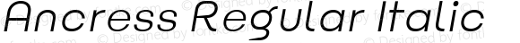 Ancress Regular Italic