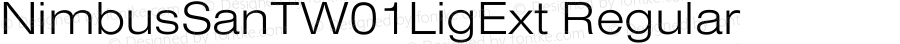 NimbusSanTW01LigExt Regular Version 1.1