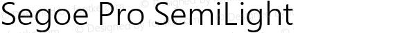 Segoe Pro SemiLight