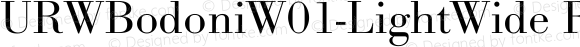 URW Bodoni W01 Light Wide