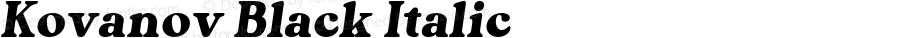 Kovanov Black Italic