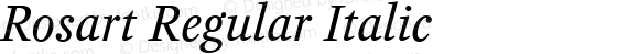 Rosart Regular Italic